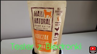 Tester karmy Maxi Natural z Biedronki