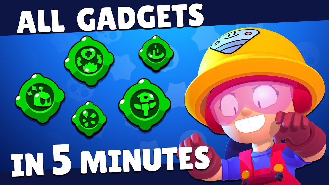 All Brawlers Gadgets Gameplay In 5 Minutes Brawl Stars Update March 2020 Youtube