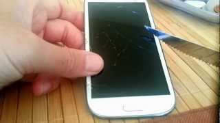 Fatal Screen scratch test Samsung Galaxy S3 , Gorilla Glass 2 , Test pantalla sgs3