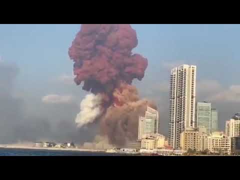 EXPLOSION ON BEIRUT (LIBANO) - EXPLOSION EN BEIRUT (LIBANO) AMAZING VIDEO INCREIBLE VIDEO