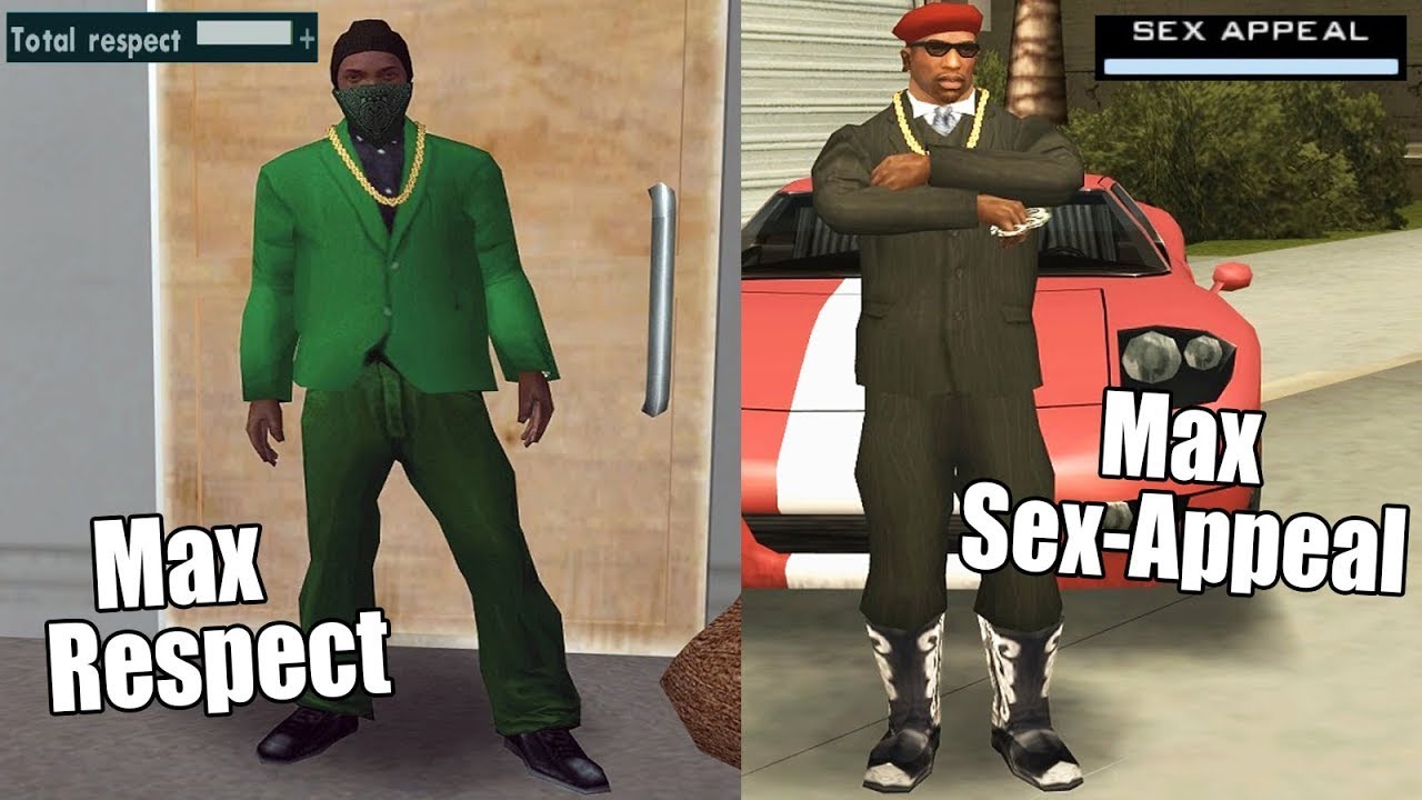 Carl Johnson's Best Outfits and Hair styles (part 1)