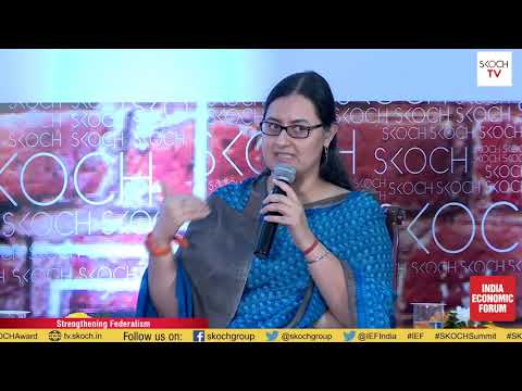 Puja Mehra at the SKOCH Summit: India Economic Forum