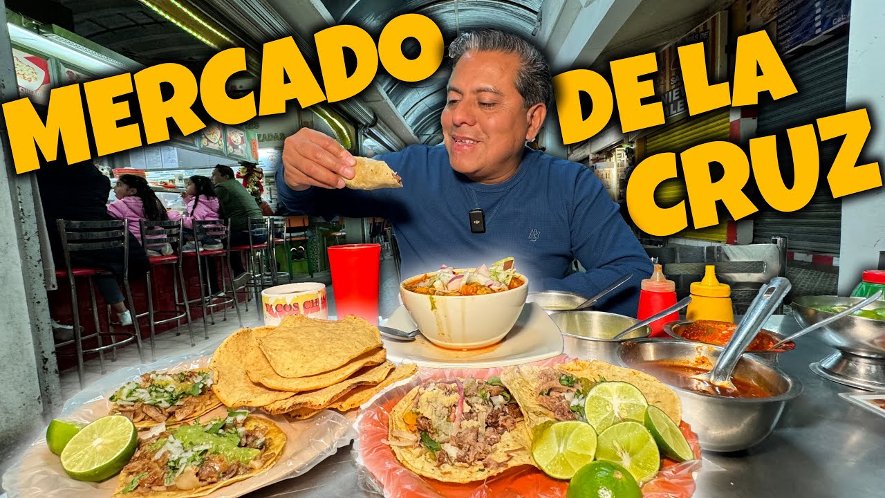 Este es el MERCADO de COMIDA más GRANDE en QUERETARO | Garibaldi