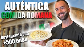 🇮🇹 Probando AUTÉNTICA COMIDA TRADICIONAL ROMANA en el RESTAURANTE MÁS ANTIGUO DE ROMA @TanoVillar