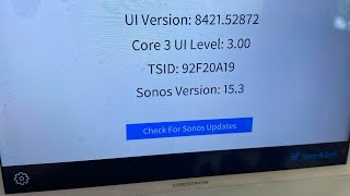 Crestron panels and sonos app update fix - 2024
