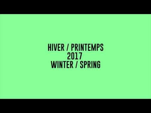 SAISON HIVER/PRINTEMPS 2017
