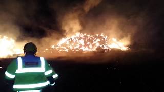 Haystack fire!