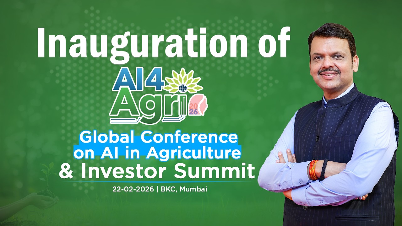 CM Devendra Fadnavis Inaugurated the ‘AI for Agri 2026’ Global Conference | Mumbai