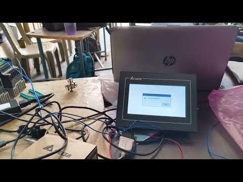 DELTA HMI Upload and download program #Delta #HMI #Hmiprograming #uploading  #Downloading