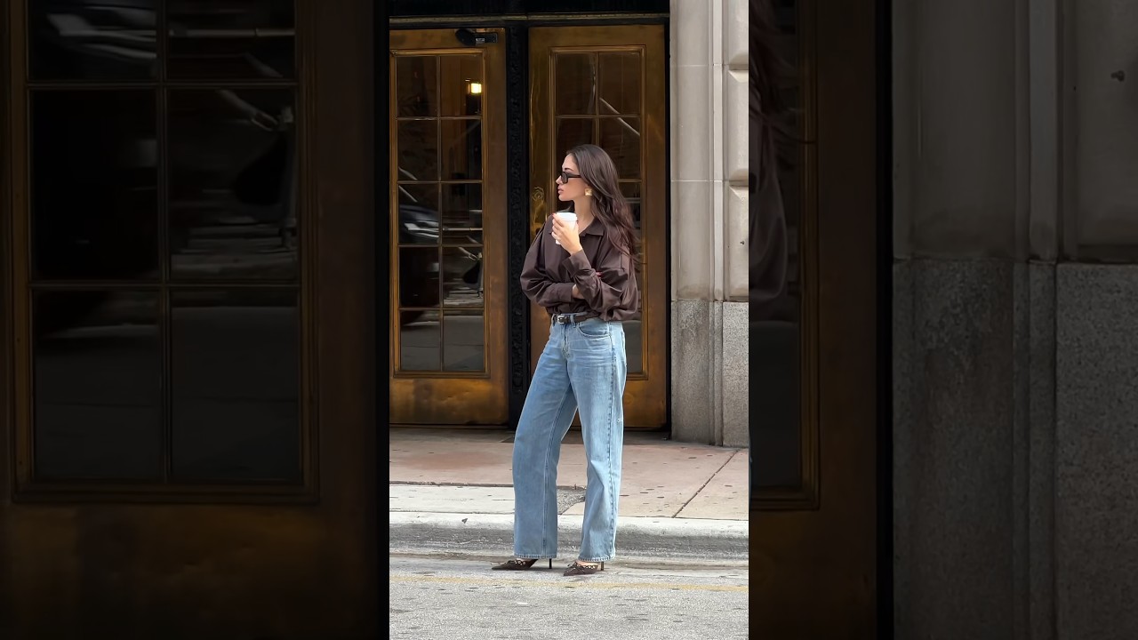 Casual lunch date outfit 🤎