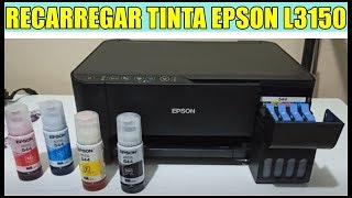 TUTORIAL COMPLETO PARA RECARREGAR A TINTA DA IMPRESSORA EPSON ECOTANK L3150 screenshot 3