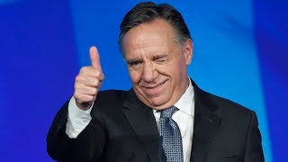 Discours de victoire de François Legault, chef de la CAQ