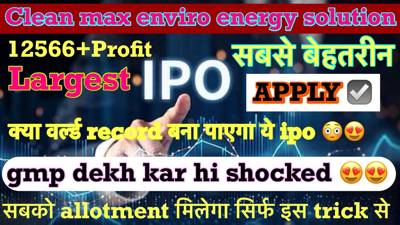 Clean max enviro energy ipo / cleam max ipo 