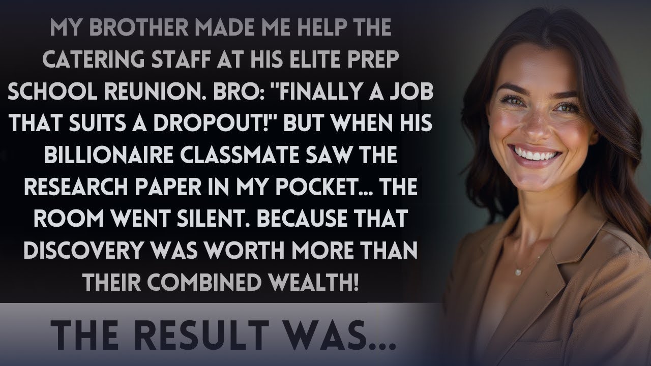 Brother's Private School Party Made Me The Caterer's Help, Until His Rich Friends Learned My Secret!