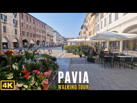 Pavia the Old City , 4k Walking Tour