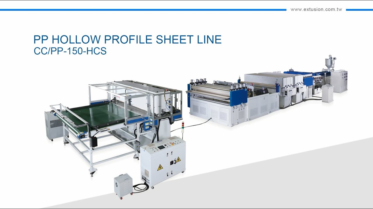 PP Hollow Profile Sheet Extrusion Line | CHI CHANG MACHINERY