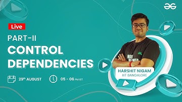 Control Dependencies Part-II | COA for GATE | Harshit Nigam