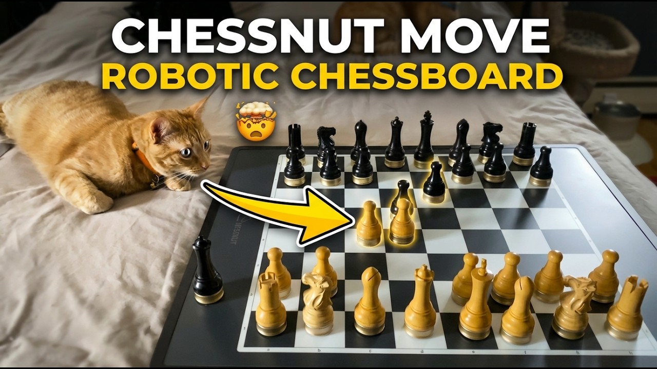 Протестирована самая продвинутая роботизированная шахматная доска Chessnut Move 🟡 Gadgetify