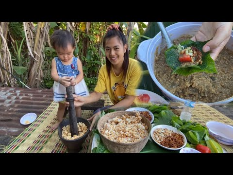 ทำอาหาร กับเจ้าตัวเล็ก  เมนู เมียงคำ อาหารลาว เวียงจัน |Laos Food