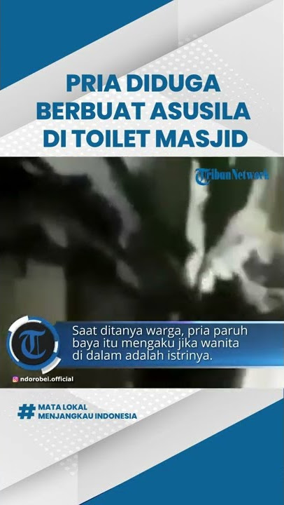 Detik-detik Kepala Sekolah di Wonosobo Digerebek Warga di Toilet Masjid, Mesum dengan Wanita
