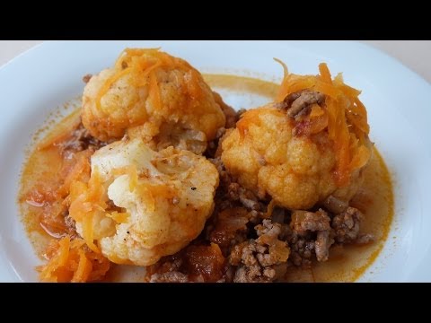 Видео рецепт Цветная капуста с мясом