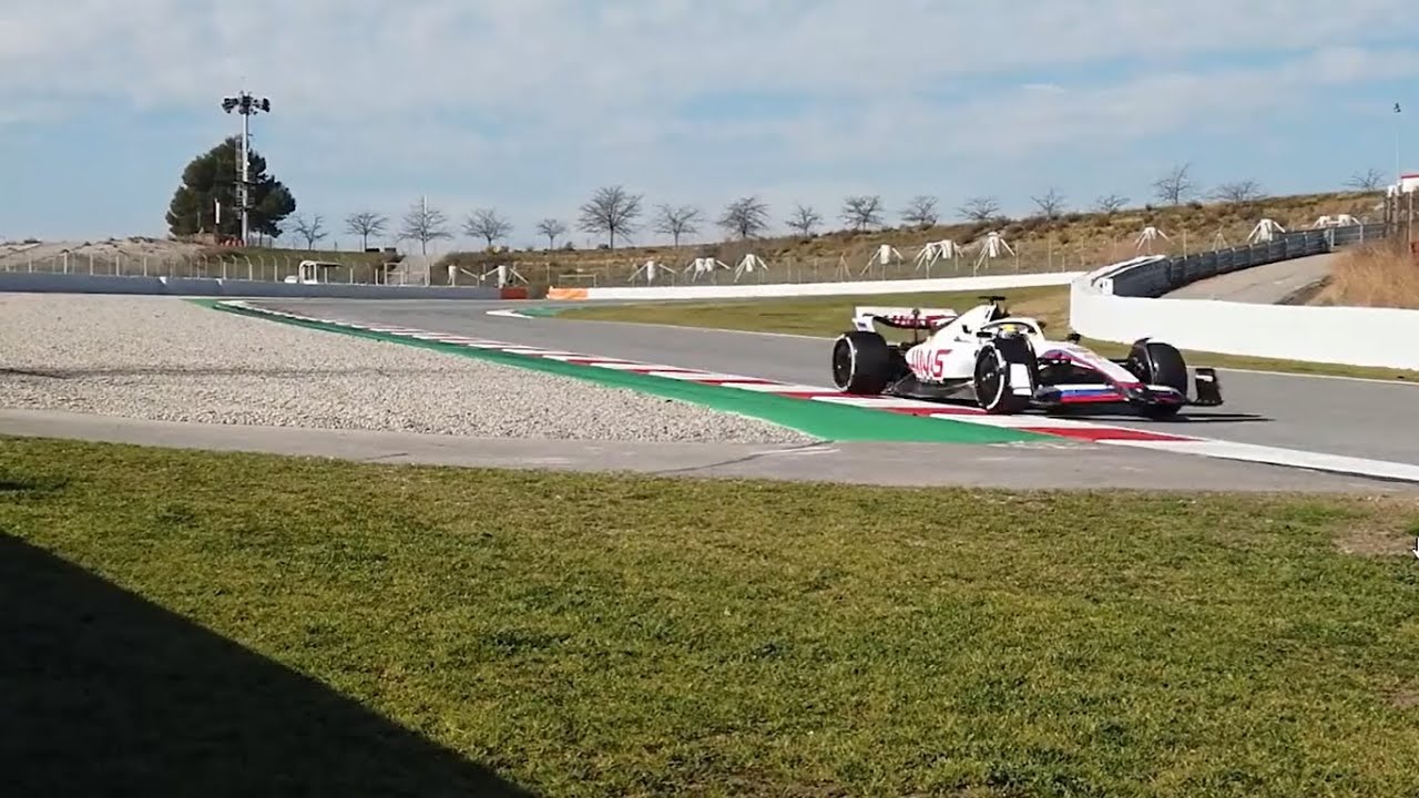Haas VF22 at Barcelona