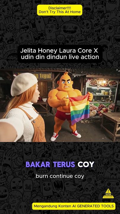 Jelita Honey Laura X Udin din dindun Cosplay keraddd #italianbrainrot #anomali #memes