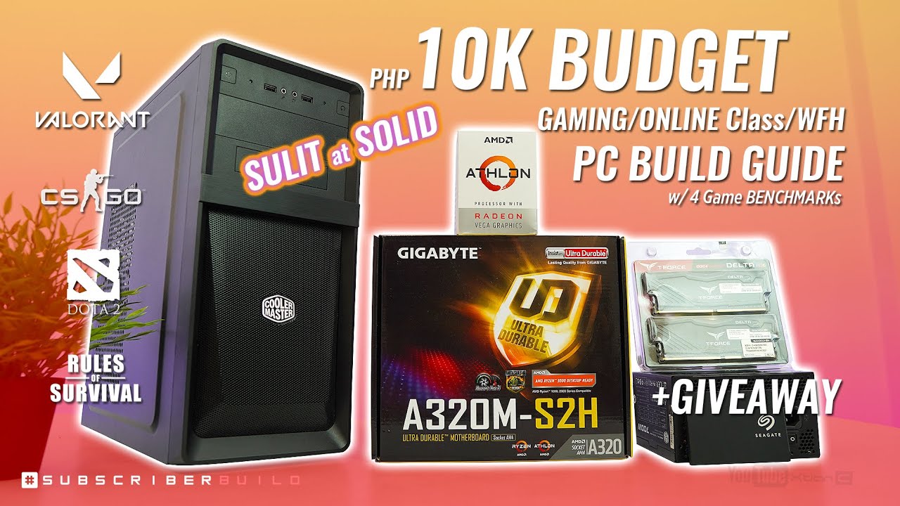 15k k Php Gaming Pc Na Walang Graphics Card Ryzen 3 30g Budget Pc Build Guide W Benchmarks Youtube