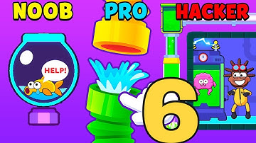 NOOB vs PRO vs HACKER in Flow Legends - All Levels Gameplay, New Game (Android, iOS)