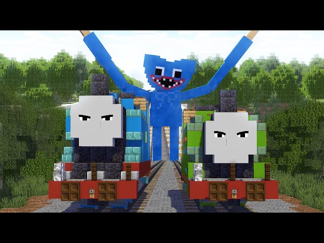 Thomas's Revenge on Huggy Wuggy in Minecraft Animation class=