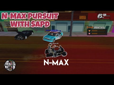 SGBRP - Bijikers Berulah Di Kota, N-Max Pursuit Dengan SAPD - GTA SA Online Indonesia