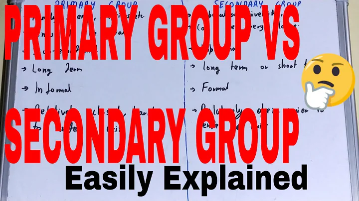 primary vs secondary groups|difference between primary group and secondary group