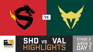 HIGHLIGHTS Shanghai Dragons vs. Los Angeles Valiant | Stage 3 | Week 3 | Day 1 | Overwatch League