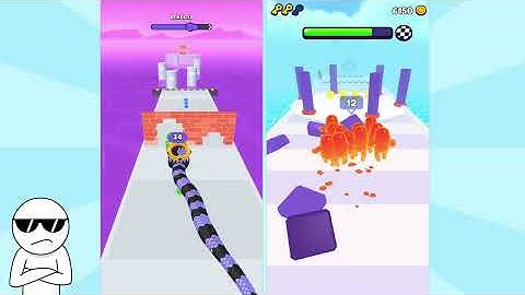 Satisfying Run Mobile Games | Snake Run Race vs Join Blob Clash 3D