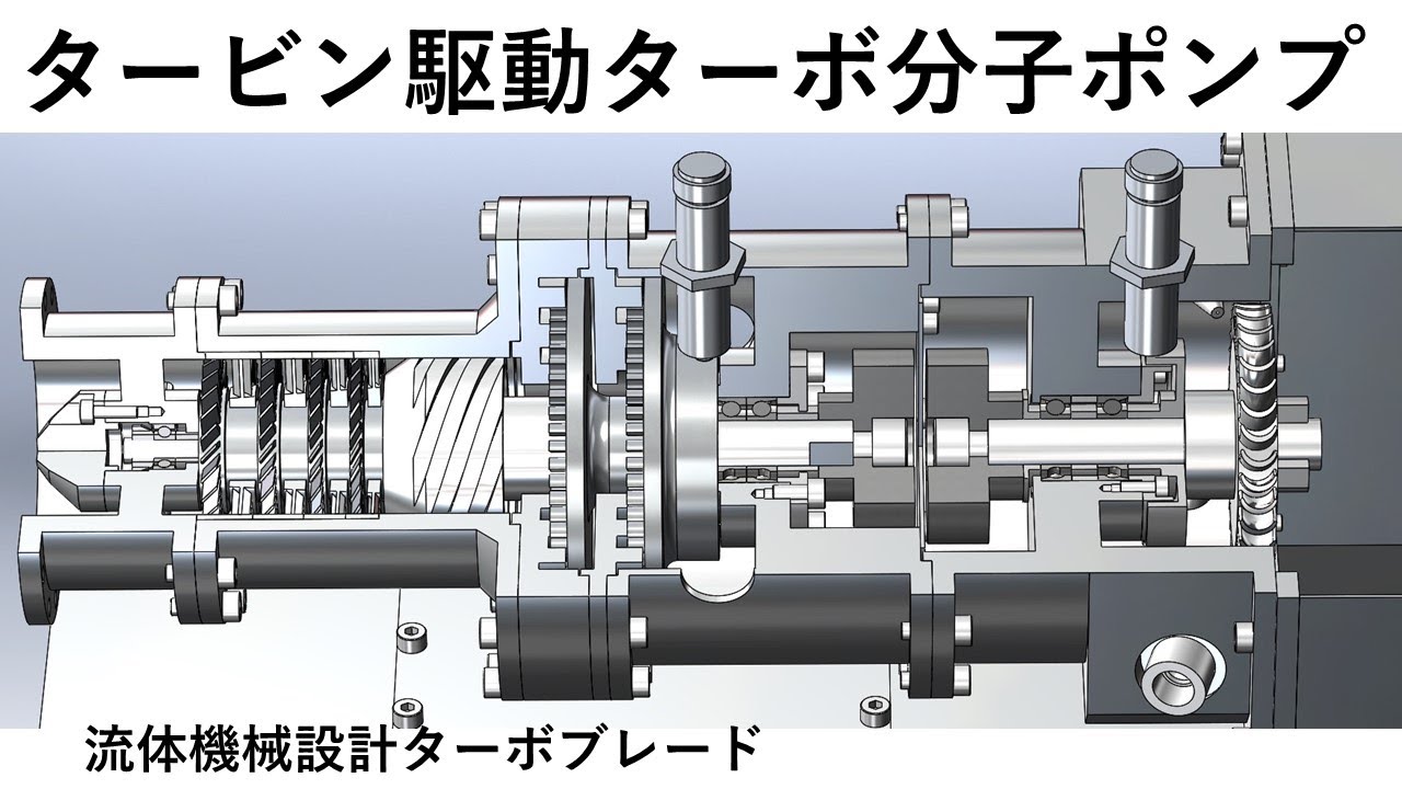 タービン駆動ターボ分子ポンプの設計 YouTube