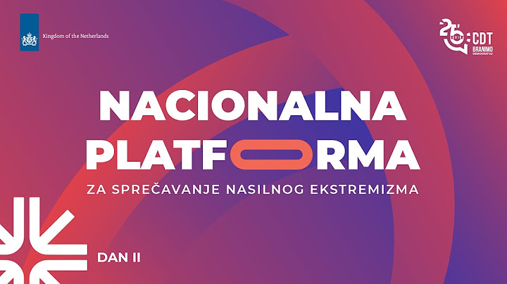 CDT - Nacionalna platforma za suzbijanje nasilnog ekstremizma II dan