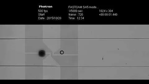 Movie 4-2 Droplets in flow passing and not interacting with the hydrophilic patch