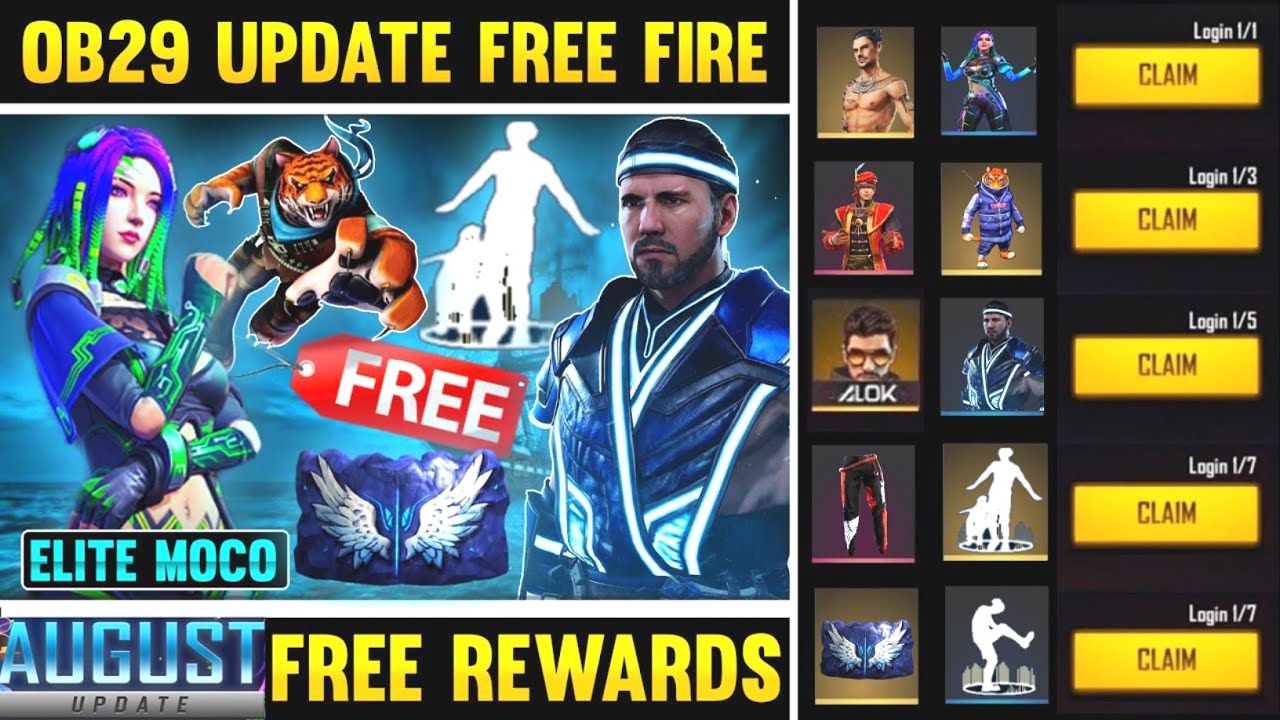 Free Fire OB29 Update Full Details 4 August New Update