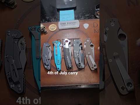Choosing what to carry for the 4th of July event in my hometown.