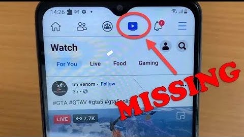 Facebook Video Watch icon Missing Problem Solve / Fb video icon not showing 100% solutions