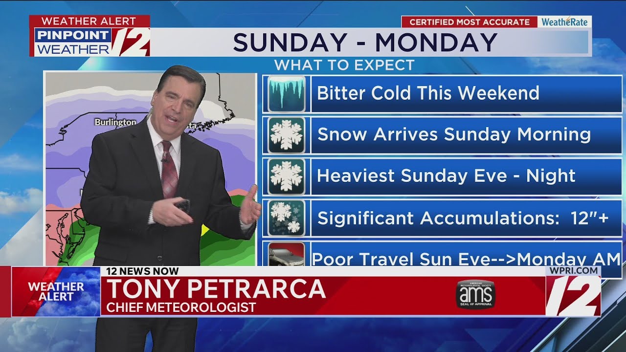 WPRI 12 Weather Forecast 1/23/26