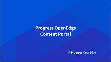 Progress OpenEdge Content Portal