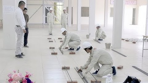 Thi tuyển đơn hàng xây dựng Nhật Bản làm buộc thép - Phần thi thực hành