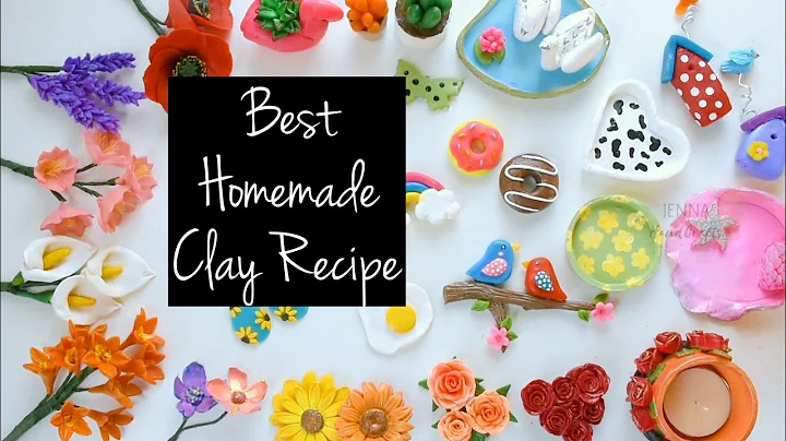 Best Homemade Air Dry Clay Recipe | Cold Porcelain Clay | DIY Homemade Clay