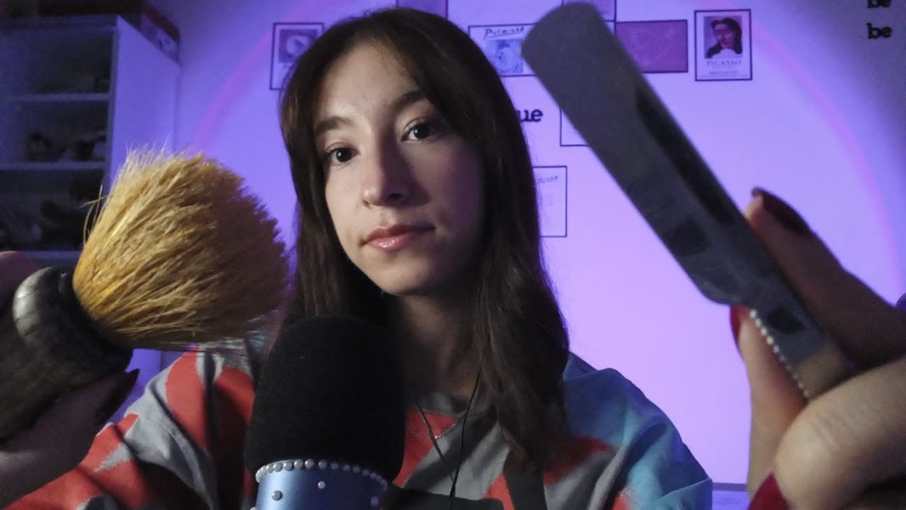 ASMR| Berber Roleplay 💇🏻‍♂️ Arkadaşın Saç-Sakal Tıraşını Yapıyor (Türkçe Asmr) 