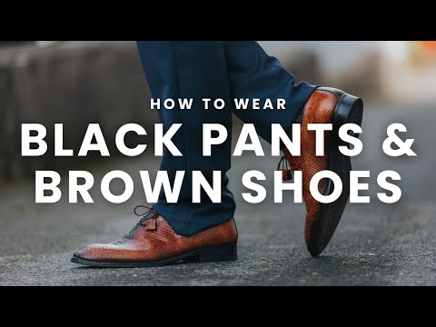 20 Outfit Ideas to Wear Black Pants with Brown Shoes for Men | Black pants  outfit, Black pants men, Brown shoes outfit