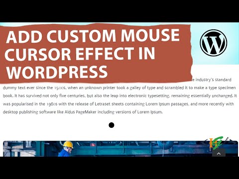 How to Add Custom Mouse Cursor Effects in WordPress using Code