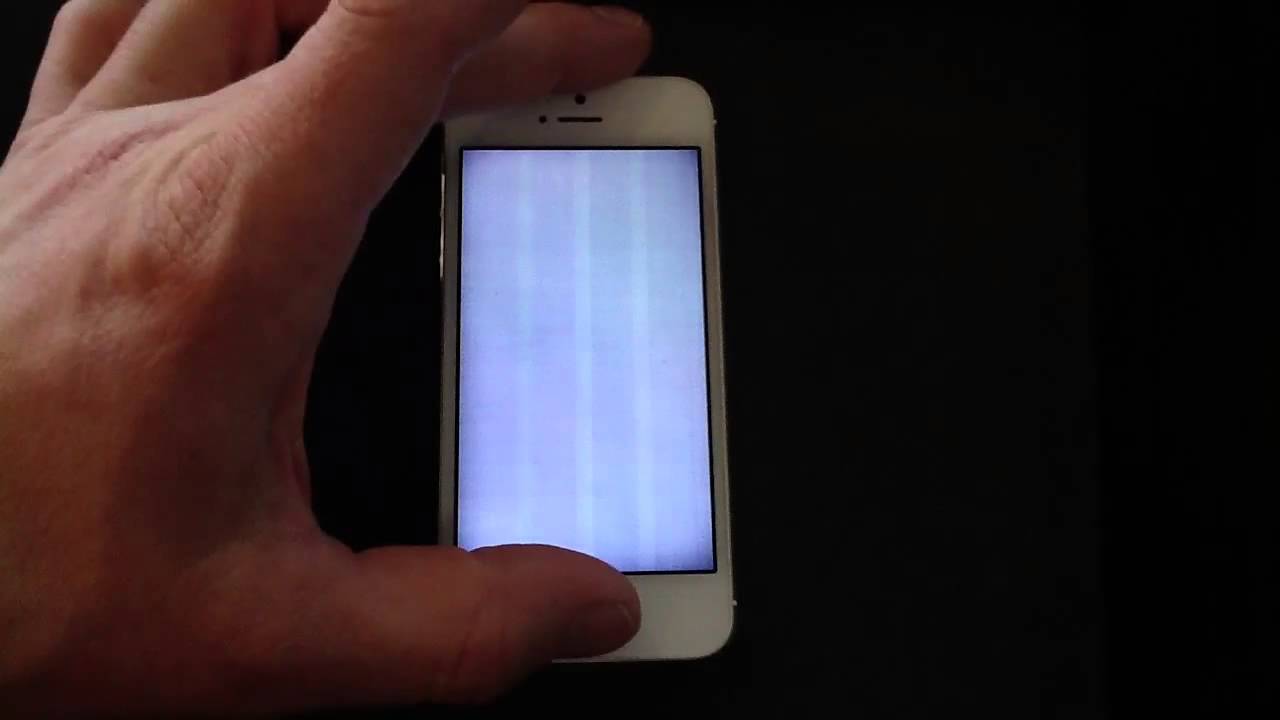 how do you unlock an iphone 5 when the screen is black