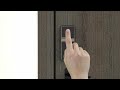 Swing door operators fingerprint lock use scheme display