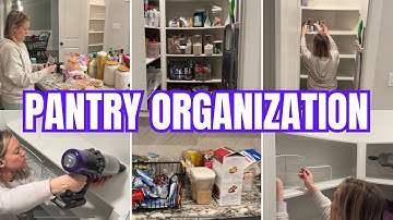KITCHEN PANTRY ORGANIZATION // REALISTIC ORGANIZATION IDEAS // CLEAN AND DECLUTTER WITH ME